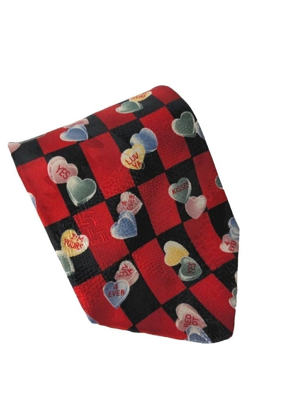 Hallmark Candy Heart Valentines Novelty Necktie